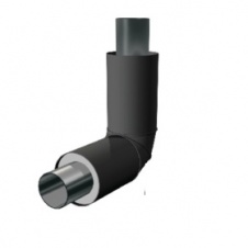 Неподвижная опора (ГОСТ 8732-78/8731-74) 219х6,0-2(355)/460х25-Вар.А-ППУ-ПЭ с ОДК